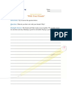 Fun with Friends Worksheet