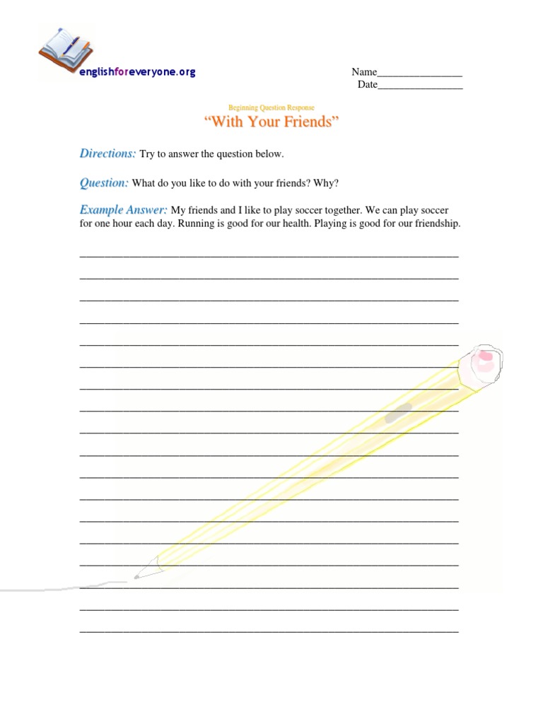 Beginning Question Response Guide | PDF