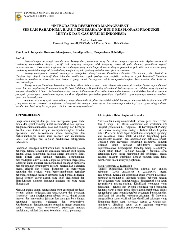 Integrated Reservoir Management PDF
