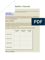 Creating A Rubric: Tutorial: What Is A Rubric? Why Use A Rubric? Steps To Create A Rubric