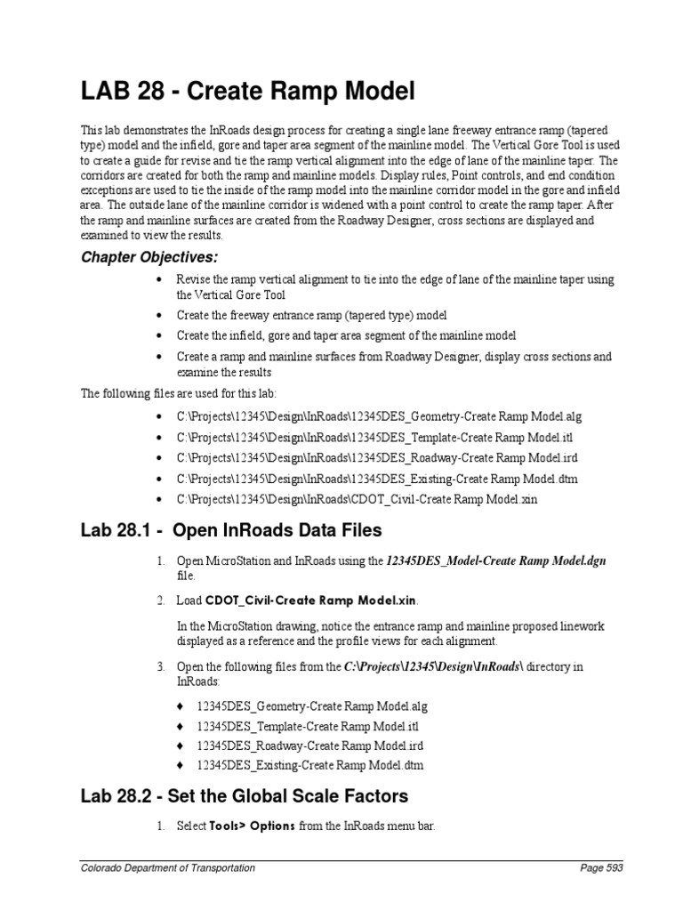Lab 28 - Create Ramp Model | PDF | Computing | Software