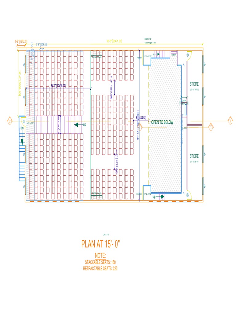 Building Dimensions and Seating Plan | PDF