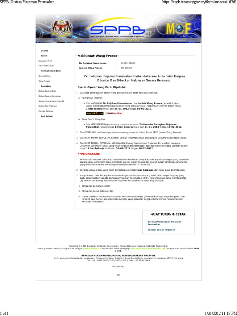 SPPB - Sistem Pinjaman Perumahan  PDF