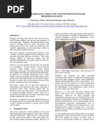 A High Performance Very Low Cost Power System For Microspacecraft