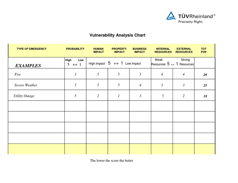 # 7. Vulnerability Worksheet | PDF