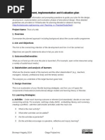 Download Template for Design Development Implementation and Evaluation Plan by Bronwyn Hegarty SN226098954 doc pdf
