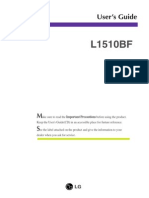 Monitor LG L1510BF - User Manual
