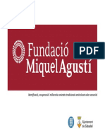 Joan Casals - Recerca PAE A La Fundació Miquel Agustí