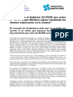 Guigou Exige Al Gobierno CC-PSOE Que Aclare Si, “en El Parque Marítimo Siguen Mandando Los Mismos Empresarios en La Sombra”