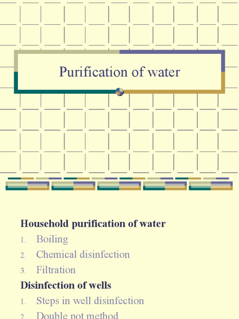 Purification of Water Small Scale Chlorine Bleach
