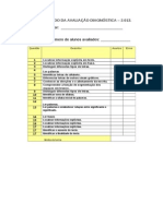 Consolidado Da Avaliação Diagnóstica