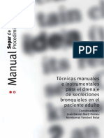 TÃ©cnicas manuales instrumentales para el drenaje de secreciones bronquiales en el paciente adulto