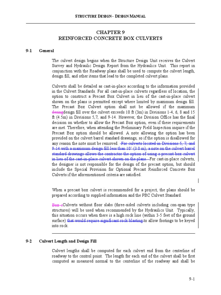 09 Design Manual Changes Precast Concrete Flood