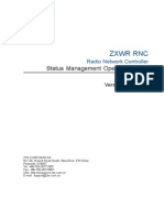 ZXWR RNC (V3.11.10) Radio Network Controller Status Management Operation Guide