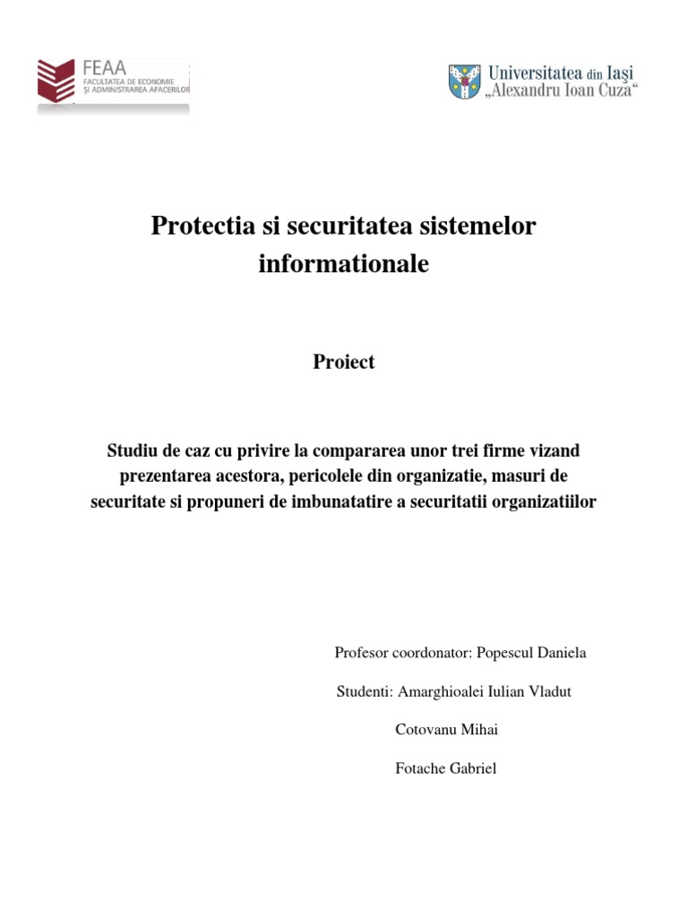 Proiect Pssi | PDF