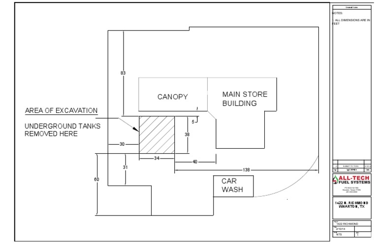 Excavation Plans for Underground Tanks | PDF