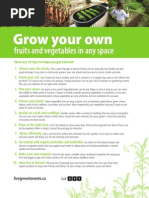 Food growing tips
