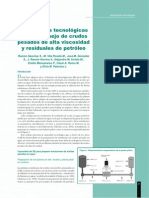 Alternativas Tecnológicas para El Manejo de Crudos Pesados de Alta Viscosidad y Residuales de Petróleo