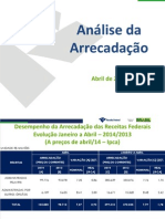 Apresentação - Arrecadação Do Mês de Abr/14