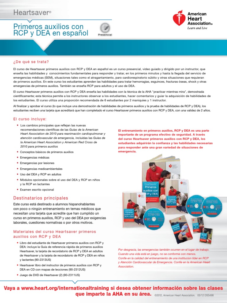RCP American Heart Association | PDF | Reanimación cardiopulmonar ...