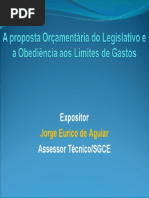 A Proposta Orçamentária Do Legislativo