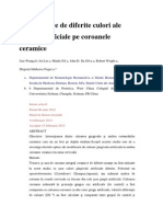 Efecte Optice de Diferite Culori Ale Gingiei Artificiale Pe Coroane Ceramice