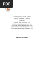 Trabalho Analise de Investimento