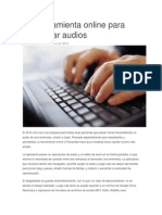 Útil Herramienta Online para Desgrabar Audios
