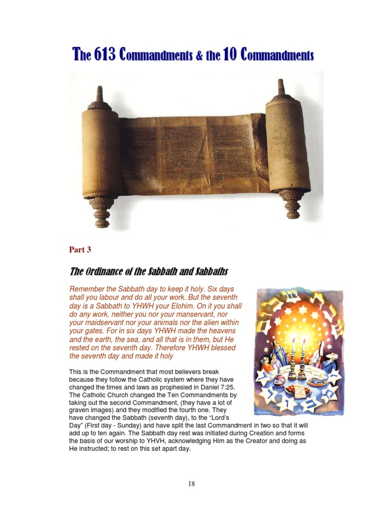 The 613 commandments and the 10 commandments part 3 pdf passover
