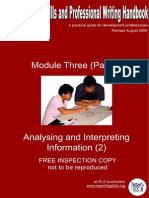 Analyzing and Interpreting Information 