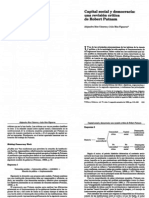 Capital Social y Democracia X Robert Putman