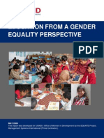 Education From A Gender Equality Perspective