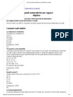 Esercizi Di Algebra Tratti Dalle Gare Matematiche Per Ragazzi