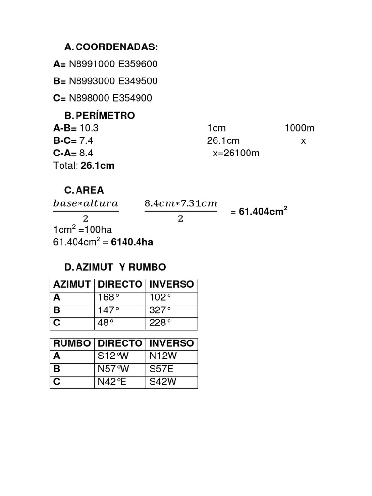 Land Area and Coordinates Analysis | PDF | Teaching Methods & Materials ...