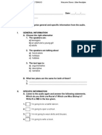 Listening Comprehension Test