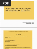 Auto-Avaliação das Bibliotecas Escolares