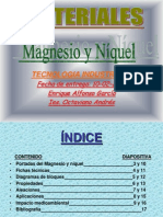 Niquel y Magnesio