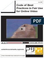 Online Best Practices in Fair Use