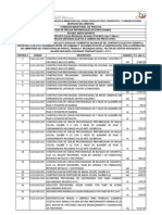 Lista de Precios Referenciales de Edificaciones 2012 MPPTC Nueva Esparta