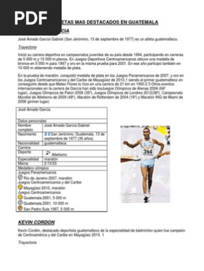 10 Atletas Mas Destacados En Guatemala Eventos Deportivos Multiples Competiciones Deportivas Internacionales