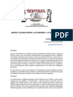 Mexico. Dilema Entre La Economia y La Inseguridad