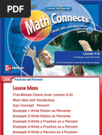 Download Lesson 46 - Fractions and Percents by ehystad SN22630202 doc pdf