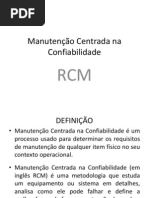 Manutenção Centrada Na Confiabilidade