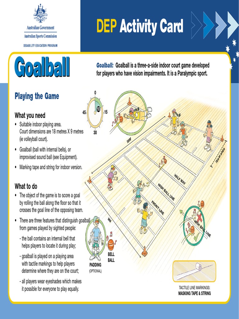 Goal Ball Pdf Recreation Hobbies