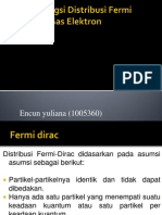 Aplikasi Fungsi Distribusi Fermi Dirac Pada Gas Elektron