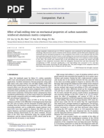 Effect of Ball-Milling Time On Mechanical Properties of Carbon Nanotubes Reinforced Aluminum Matrix Composites