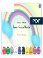 Learn Colour Words: Children's Workbook