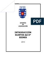 Introduccion, Sujetos y Bienes 2014