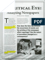 Analysing Newspapers: A Critical Eye