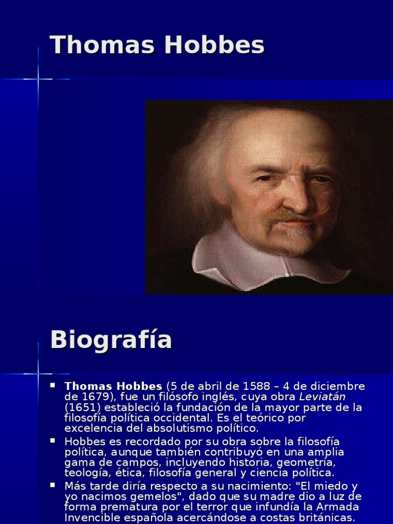 O Pensamento Político De Thomas Hobbes